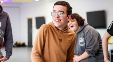 Young participant smiling