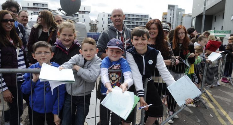 The fans at Jamie's Game 2015