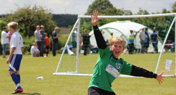 goalkeeper celebrates