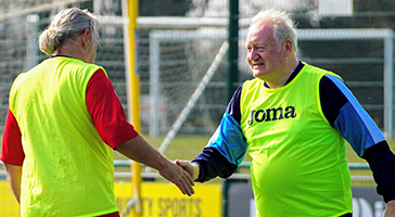 a walking footballer