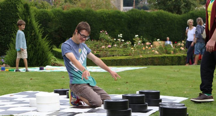 A participant enjoys the Bishop's House Gardens, Norwich