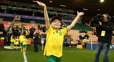 Callum mascot for the game