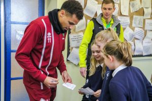 Josh Murphy Visit to Costessey Junior-107