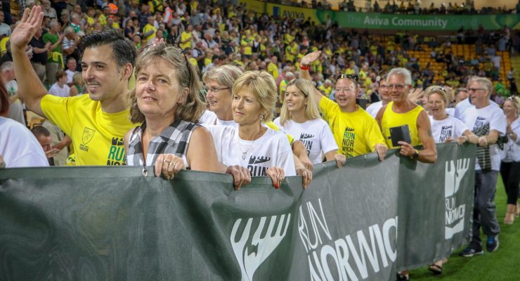 Run Norwich volunteers Carrow Road