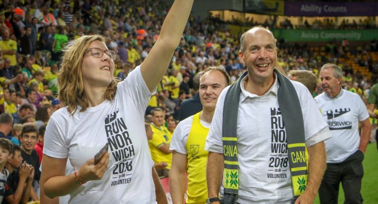 Run Norwich volunteers Carrow Road
