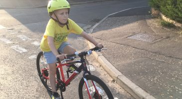 Ollie on his bike