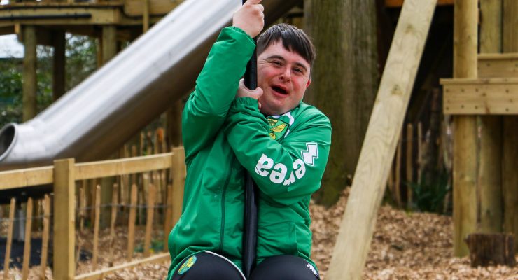 Disability participant at the Challenge Wood