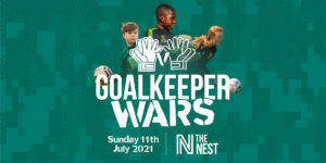 Graphic promoting Goalkeeper Wars