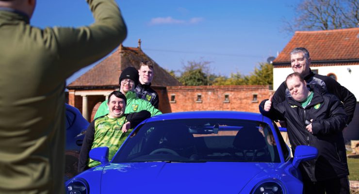 The Down's Syndrome team meet the Canaryball Rally team