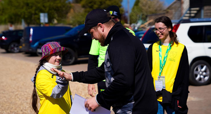 Annabelle Finishes 6 Mile Walking Challenge