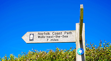 Norfolk Coastal Path Sign