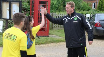 Ian Thornton helps out on the Coastal Walk Challenge