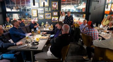 picture of gala dinner in action