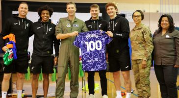 City players visit RAF Mildenhall Youth Programme