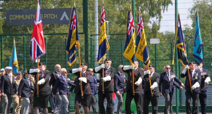 City of Norwich pipe band on parade