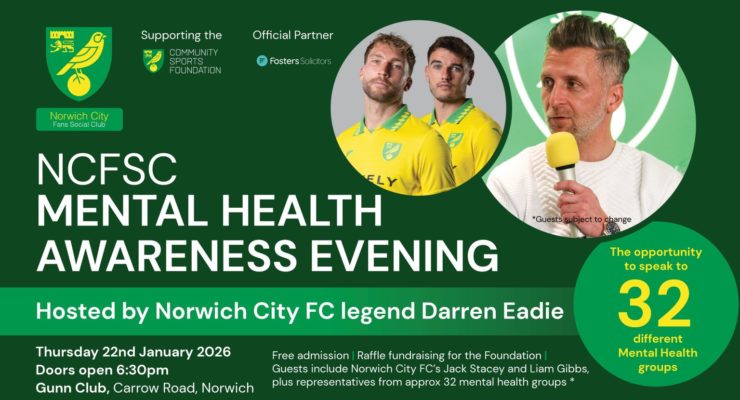 NCFSC Mental Health Awareness Evening at Carrow Road