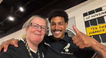 a woman and a man