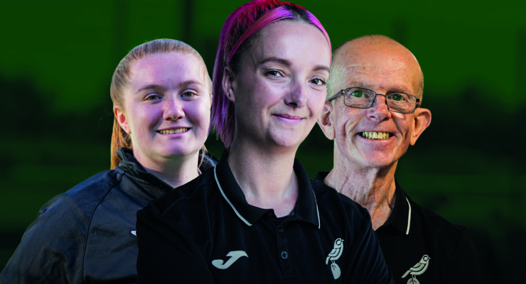 image of three volunteers