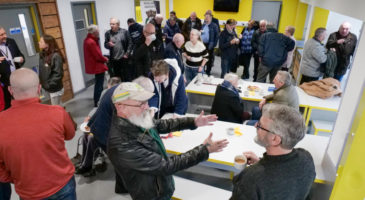 group of people meeting for coffee