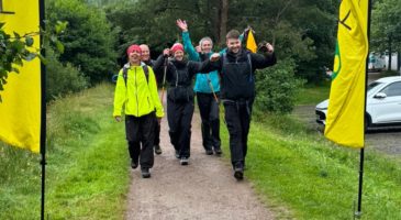group of fell walkers