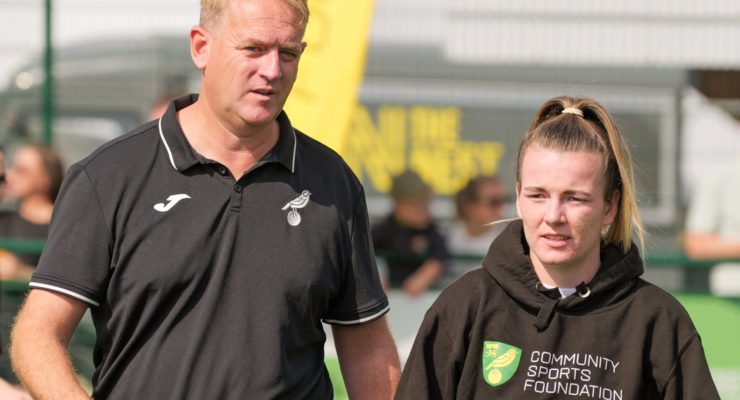 Lauren Hemp with Ian Thornton
