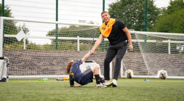 Ruairi McConville at soccer school