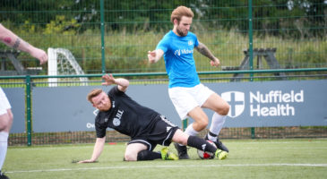 Player getting tackled