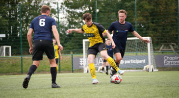 Players playing football