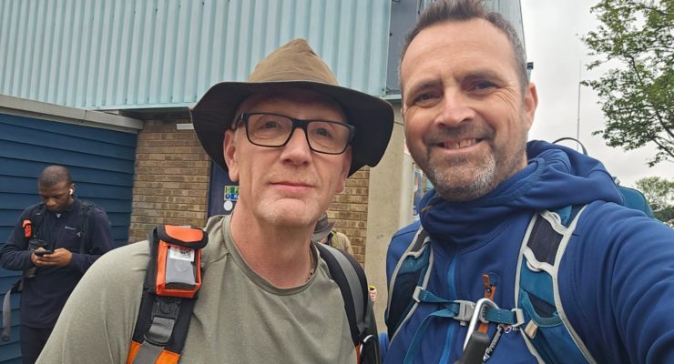 two men taking a selfie