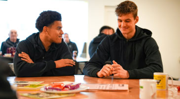 Norwich City Academy U18 players join Foundation community sessions