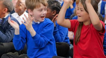Pupils at Wensum Junior School