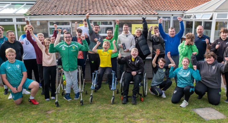 Kenny McLean honoured with PFA Community Champion Award during inspiring visit to The Nest