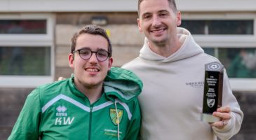 Kenny McLean with a Realising Potential participant