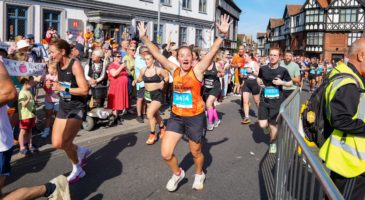 A Run Norwich 2025 runner celebrating