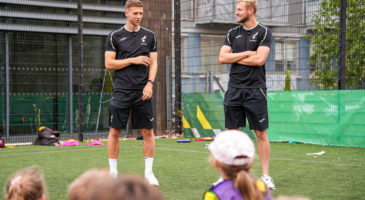 Harry Darling & Sam Field make surprise visit to Football Camps