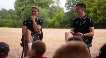 Kellen Fisher & Jacon Wright surprise Colman Schools pupils with end‑of‑year visit