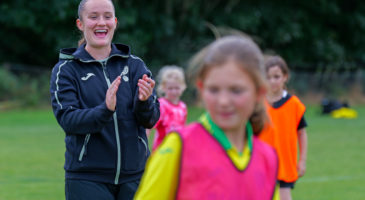 Poppy Groves & Emily Wallace inspire at Girls United Football Holiday Camps