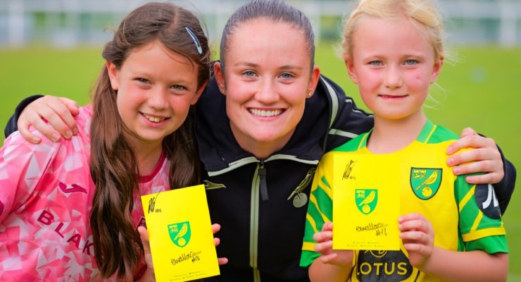Poppy Groves & Emily Wallace inspire at Girls United Football Holiday Camps