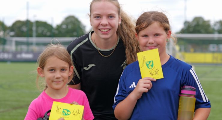 Norwich City Women trio drop into Football Holiday Camps at The Nest