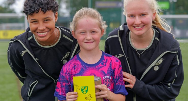 Norwich City Women trio drop into Football Holiday Camps at The Nest