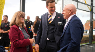 Sue Holland (Broadland District Council), Justin Galliford (Norse Group), Trevor Holden (Greater Norwich Growth Board & Broadland District Council)